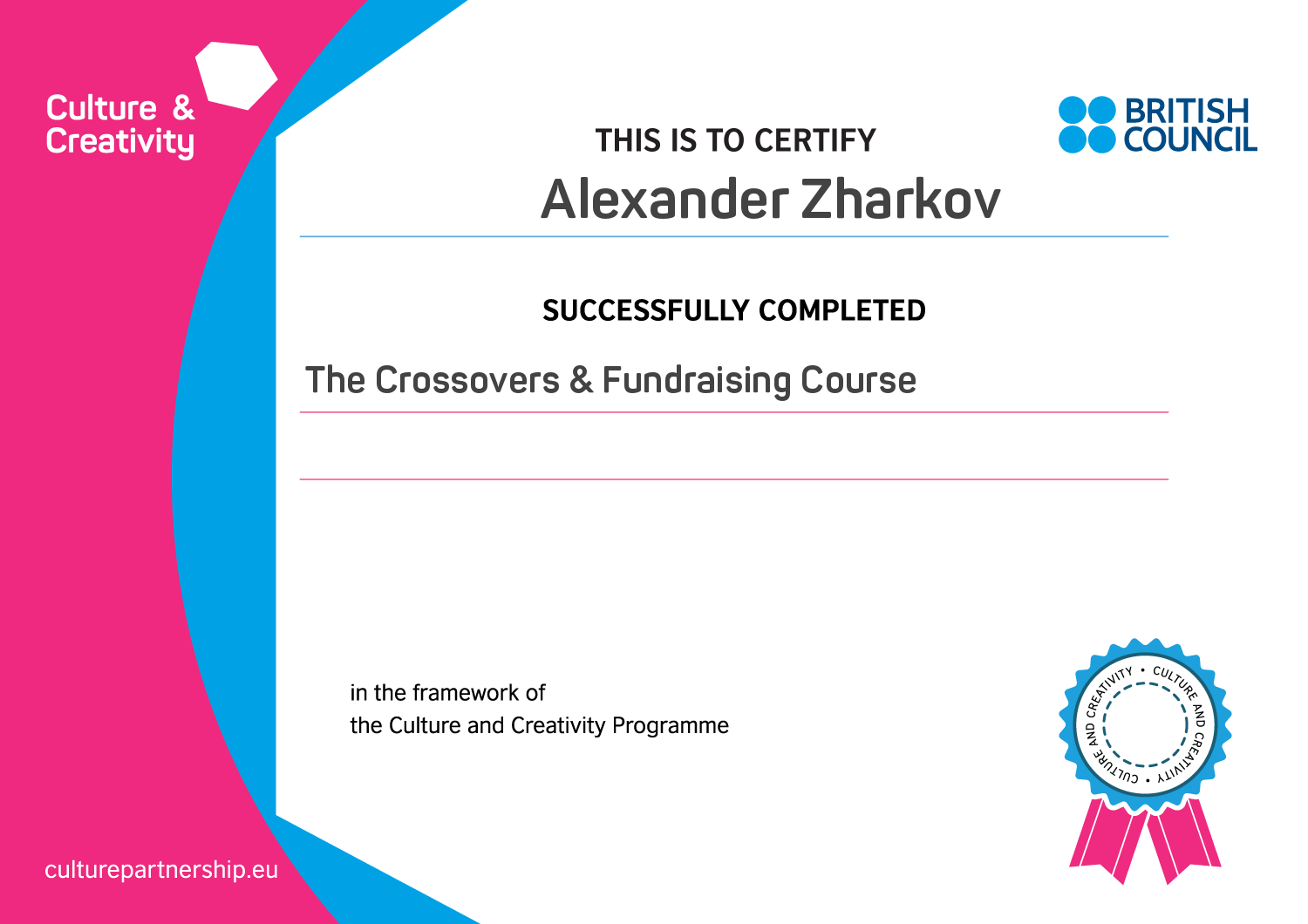 The crossovers & Fundrising courses